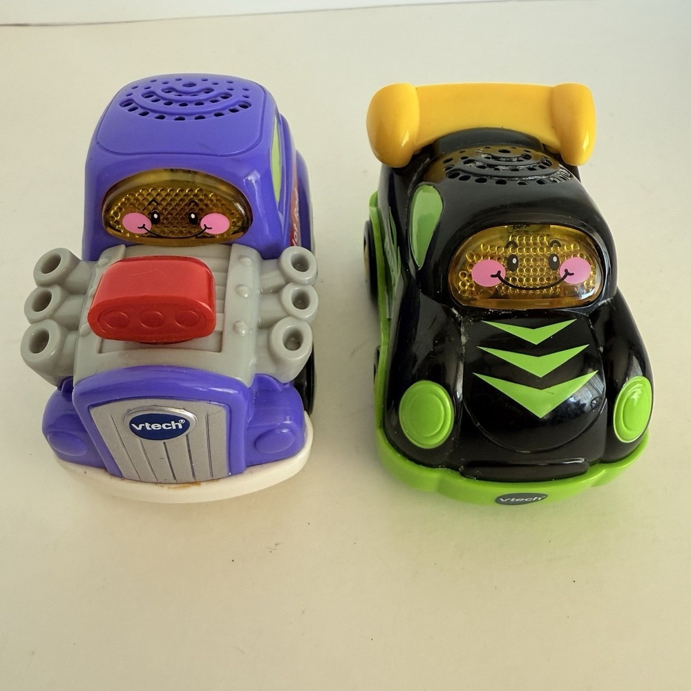 Vtech Go Go Smart Wheels Hot‎ Rod Howie & Riley Race Car Lights Sounds Tested
